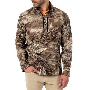Realtree MAX-1 XT Men’s Performance Bonded Quarter Zip Pullover Jacket / Shirt M